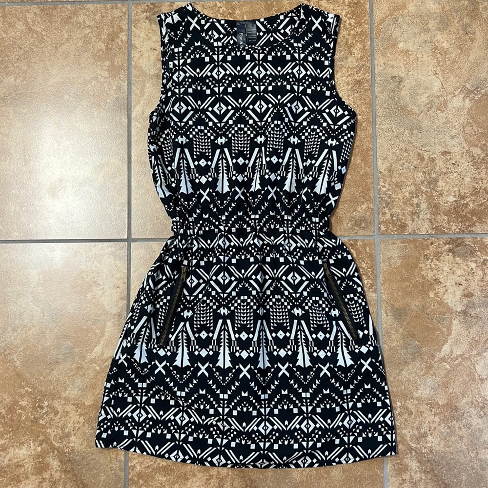 Black and white dress